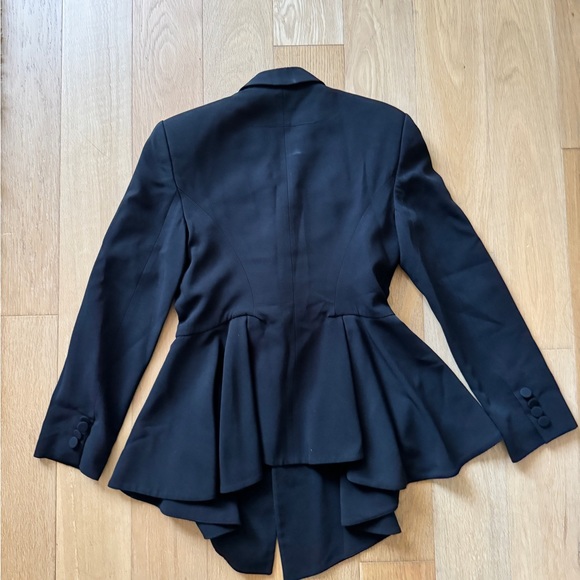 Givenchy Black Stretch Cady Jacket with Peplum FR 42/ US 10 - Picture 5 of 5
